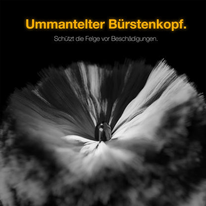 Biegbare Mikrofaser-Felgenbürste